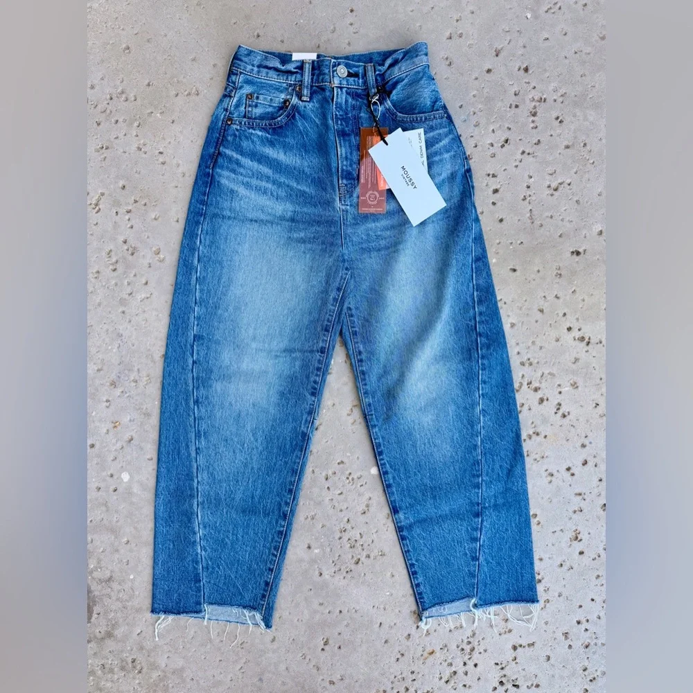Moussy Vintage NEW with tags Women's Cloverhill Round Jeans. Size 24 - Picture 3 of 15